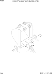 BUCKET(0.08M3 SAE HEAPED, STD)