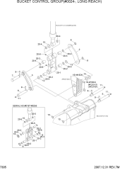 BUCKET CONTROL GROUP(#0024-, LONG REACH)