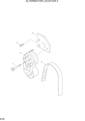 ALTERNATOR LOCATION 2(-#0111)