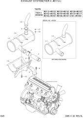 EXHAUST SYSTEM(TIER II, #0112-)