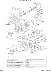 TRAVEL MOTOR(-#0178)