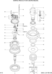 SWING REDUCTION GEAR(-#2205)