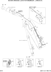 BOOM GREASE LUB SYSTEM(#0024-, L/REACH)