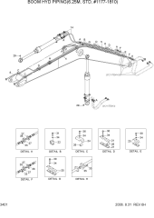 BOOM HYD PIPING(6.25M, STD, #1177-1810)
