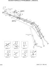 BOOM HYDRAULIC PIPING(#0024-,L/REACH)