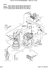 PILOT HYD PIPING(BASE 1, #0112-1176)