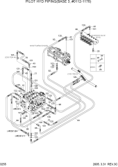PILOT HYD PIPING(BASE 3, #0112-1176)