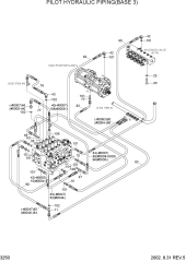 PILOT HYDRAULIC PIPING(BASE 3)