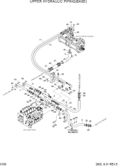 UPPER HYDRAULIC PIPING(BASE, -#0111)