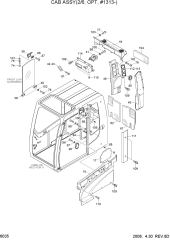 CAB ASSY(2/6, OPT, #1313-)