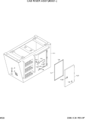 CAB RISER ASSY(#0001-)