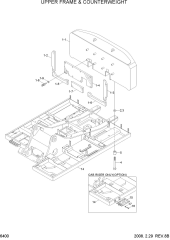 UPPER FRAME & COUNTERWEIGHT