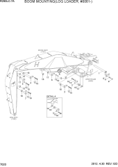 BOOM MOUNTING(LOG LOADER, #0061-)