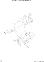 BUCKET(0.79M3 SAE HEAPED)
