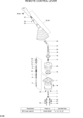 REMOTE CONTROL LEVER(-#0284)