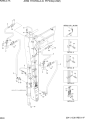 ARM HYDRAULIC PIPING(4.6M)