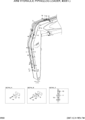 ARM HYDRAULIC PIPING(LOG LOADER, #0061-)