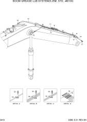 BOOM GREASE LUB SYSTEM(6.25M,STD,-#0100)