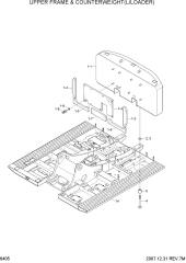 UPPER FRAME & COUNTERWEIGHT(LOG LOADER)