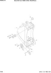 BUCKET(0.79M3 SAE HEAPED)