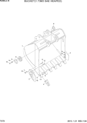 BUCKET(1.73M3 SAE HEAPED)