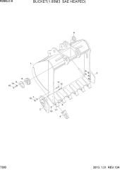 BUCKET(1.85M3 SAE HEAPED)
