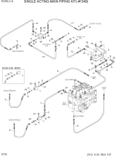 SINGLE ACTING MAIN PIPING KIT(-#1349)