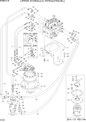 UPPER HYDRAULIC PIPING(TRAVEL)