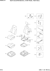 SEAT(SUSPENSION, 2"AIR RIDE, HEATED)