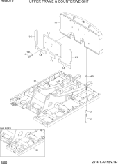 UPPER FRAME & COUNTERWEIGHT
