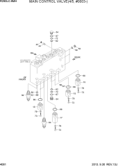 MAIN CONTROL VALVE(4/5, #0003-)