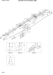 BOOM HYD PIPING(7.8M)