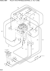 PILOT HYD PIPING(CONTROL 3, TILT CAB)