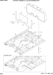 UPPER FRAME & COUNTERWEIGHT