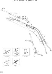 BOOM HYDRAULIC PIPING(8.5M)