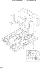 UPPER FRAME & COUNTERWEIGHT