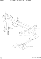 BOOM MOUNTING(10.2M, L/REACH)