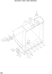 BUCKET(1.85M3 SAE HEAPED)