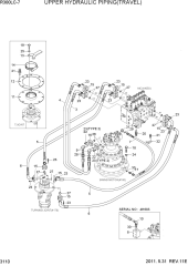UPPER HYDRAULIC PIPING(TRAVEL)