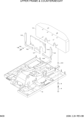 UPPER FRAME & COUNTERWEIGHT