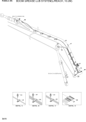 BOOM GREASE LUB SYSTEM(L/REACH, 10.2M)