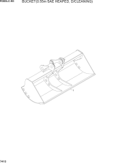 BUCKET(0.55M3 SAE HEAPED, D/CLEANING)