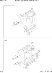 BUCKET(5 TEETH, HEAVY DUTY)