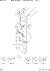 ARM HYDRAULIC PIPING(3.75M, LONG)
