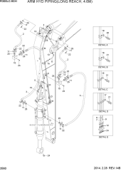 ARM HYD PIPING(L/REACH, 4.6M)