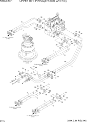 UPPER HYD PIPING(ATTACH, ARCTIC)