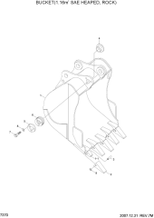 BUCKET(1.16M3 SAE HEAPED, ROCK)