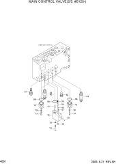 MAIN CONTROL VALVE(2/5, #0120-)