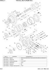 TRAVEL MOTOR(#0108-)