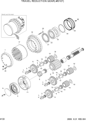 TRAVEL REDUCTION GEAR(-#0107)